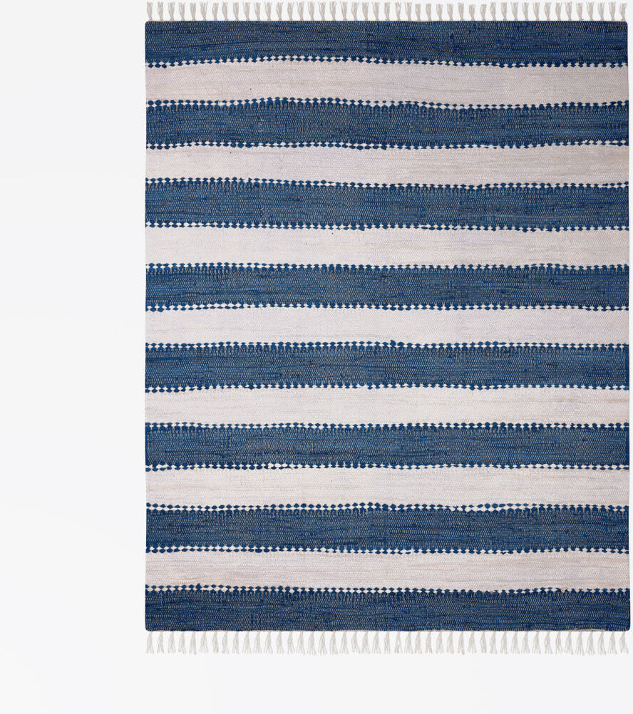 17 Stories Chindi Renova, recycled materials Rug Blue Rectangular 80 x 150cm