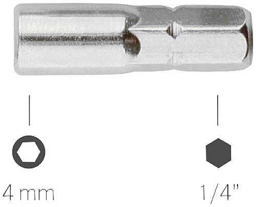 BERNSTEIN Tools for Electronics Bit-Adapter 25mm 1/4 (6.3 mm)