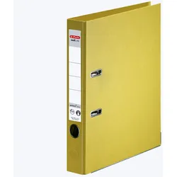 herlitz Ordner Rückenbreite 5 cm DIN A4 Kunststoff gelb