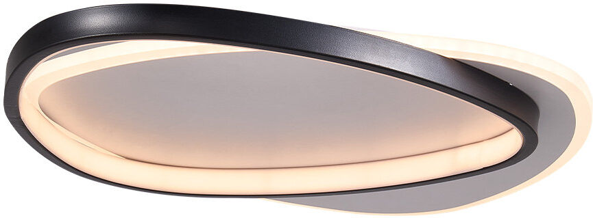 Metro Aluminum LED Flush Mount Matte Black