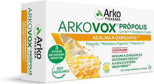 Arkovox Própolis Mel e Limão 24 comprimidos