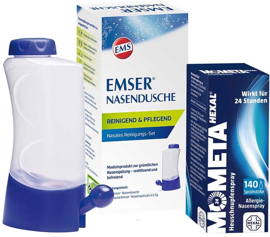Emser Nasendusche + MometaHexal Heuschnupfenspray