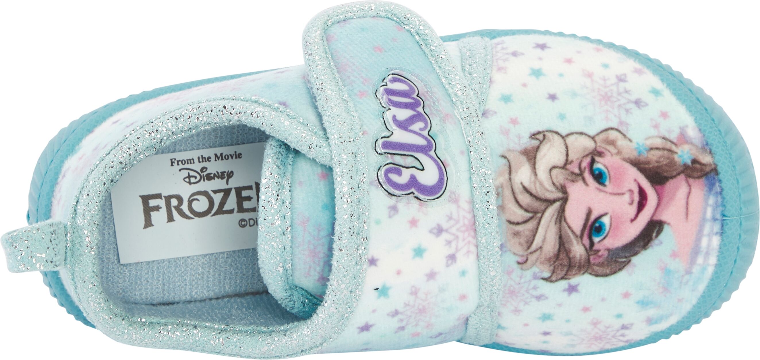 Hausschuh DISNEY "FROZEN", Mädchen, Gr. 20, blau (lt blau), Textil, Schuhe Hausschuh, super weiche, flexible Sohle lt blau 20