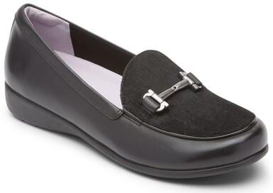 Aravon Abbey Loafer - Womens 9.5 Black Slip On B