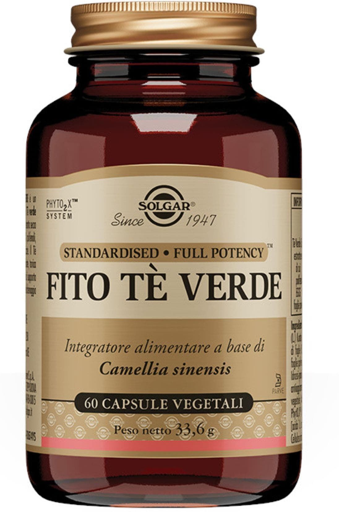 SOLGAR Fito Tè Verde 60 Capsule Vegetali 