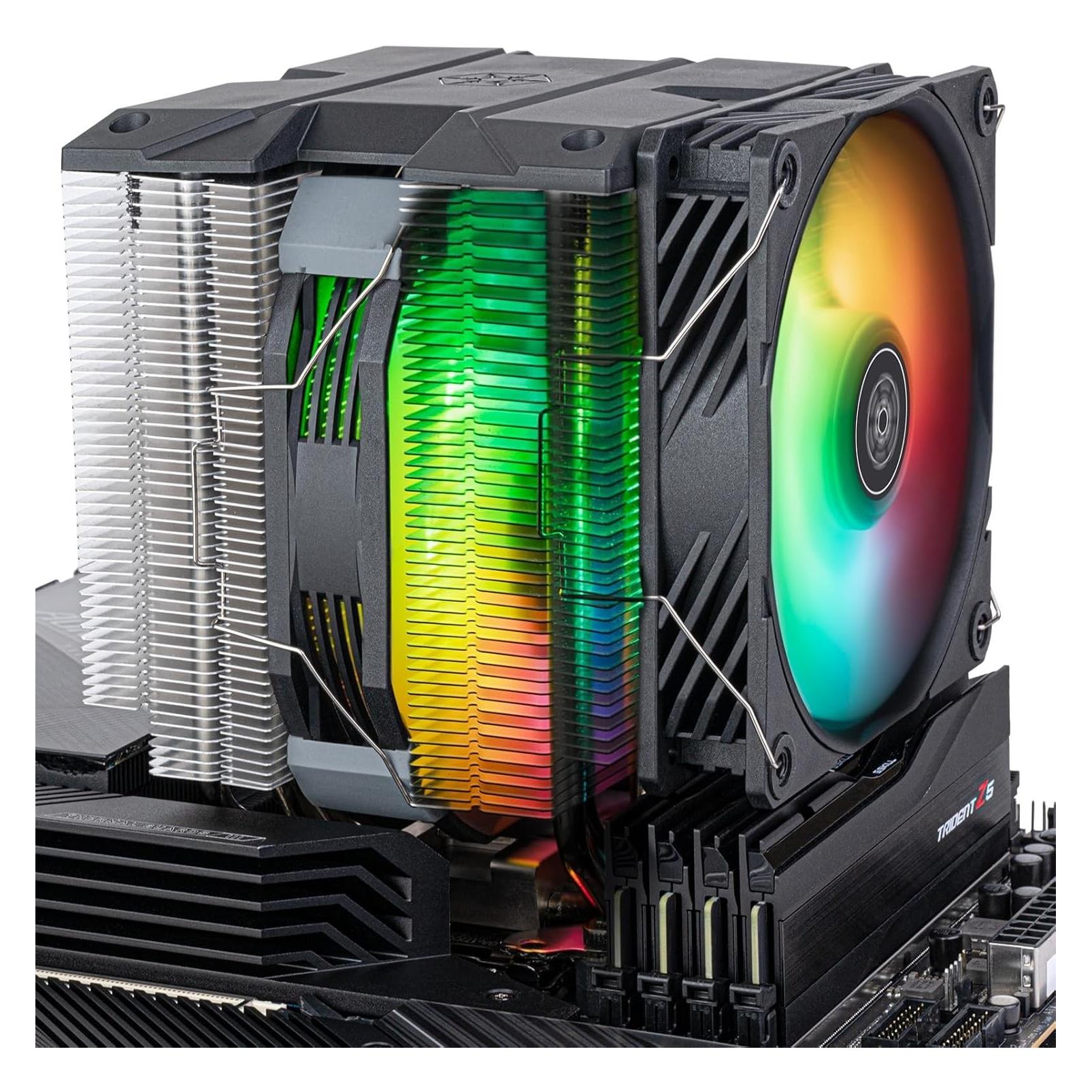 Silverstone SST-HYD140-ARGB - Dual tower CPU cooler with 6 heat-pipes and dual 140mm ARGB fans (SST-HYD140-ARGB)