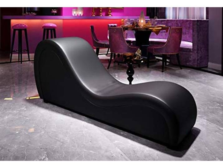 JV Möbel Relaxliege Sofa Chaiselounge Liege Tantra Couch Sessel Designerliege Kunstleder Recamiere XXL - 186 cm