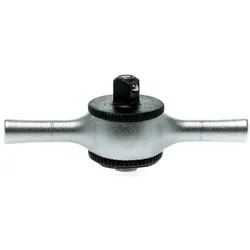 Teng Tools, Steckschlüssel + Stecknuss, 1/4 Zoll Vierkant Mini-Handratsche mit 1/4-Zoll-Antrieb Palm, Länge 76,0 mm