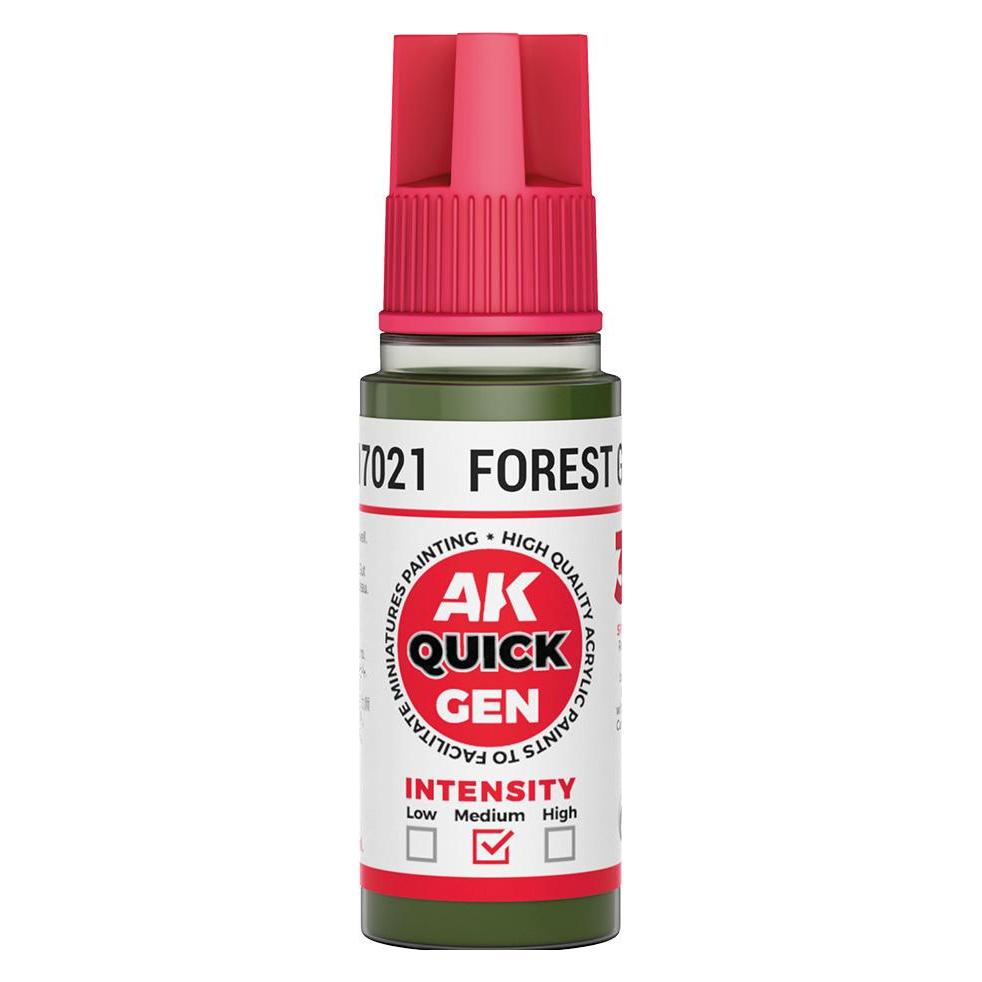 AK Interactive Pot de Quick Gen - Forest Green (18 ml) (18 ml) (AK17021)