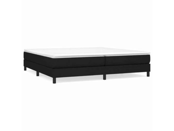 PUGYNBK Boxspringbett mit Stoffmatratze, Schwarz, 200 x 200 cm Taschenfedern, mittlere Festigkeit, atmungsaktiver Schutz, Holzlatten, manuelle Montage