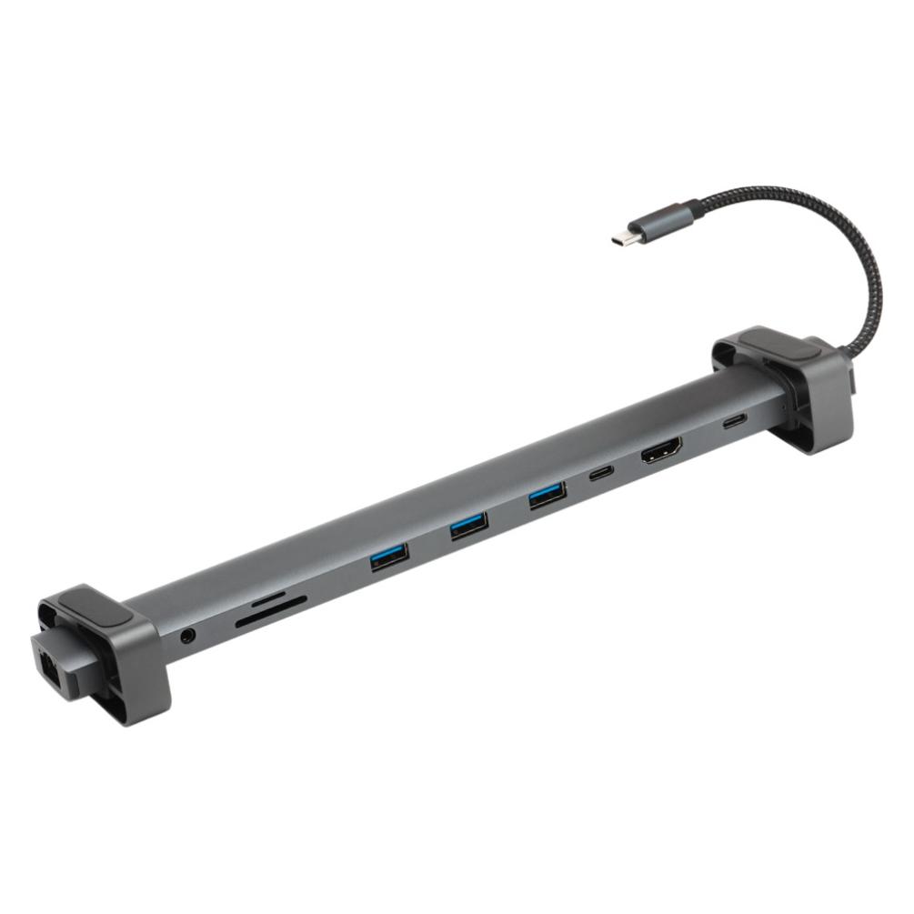 Bluestork HUB USB-C/10 ports/Gris (USB-C, 10 Ports) (PERBLUHUB-OFFICE-PRO)