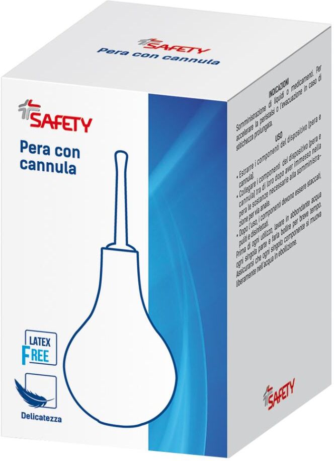 SAFETY SpA Safety Pera Cannula Misura 12, Dispositivo Medico CE, Capacità 455cc, 1 pezzo