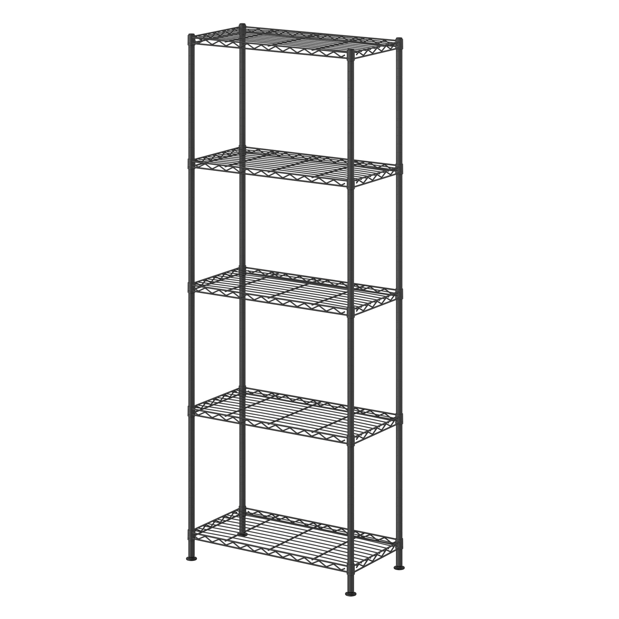 SONGMICS Standregal Metall, verstellbare Ablagen, Aufbewahrungsregal 5 Ebenen für Garage LGRB35165BH01