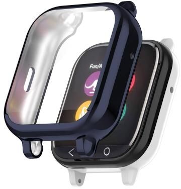 Everyday Crate Gizmo Watch 1 TPU Protective Case Full Coverage Electroplated Watch Cover For Kids midnight Blue