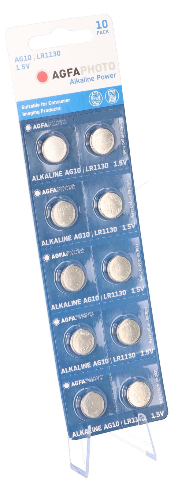 AgfaPhoto Alkaline batterij LR54 V10GA, 1,5V, 10 stuks