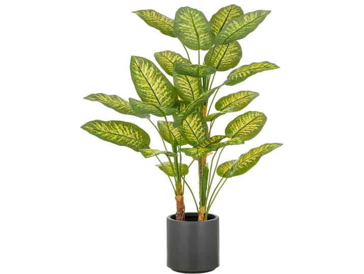 Kunstpflanze CREATIV GREEN Dieffenbachia , grün, H:100cm, Kunststoff, Kunstpflanzen, Kunstpflanze, mit naturgetreuer Gestaltung