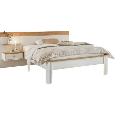 Schlafzimmer-Set OTTO HOME "Westminster", weiß, B/H: 140cm x 200cm, Schlafzimmermöbel-Sets, Bett Breite Liegefläche 90 oder 140cm und 1 Wandpaneel
