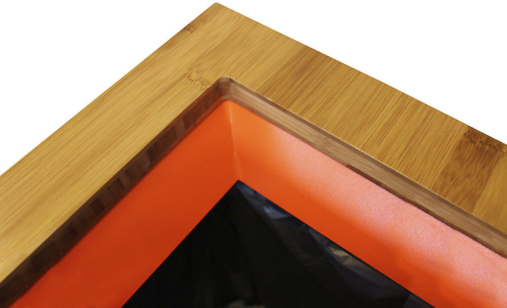 kaiserkraft Wertstoffsammler Lune Paxa, 34 l, weiß/orange