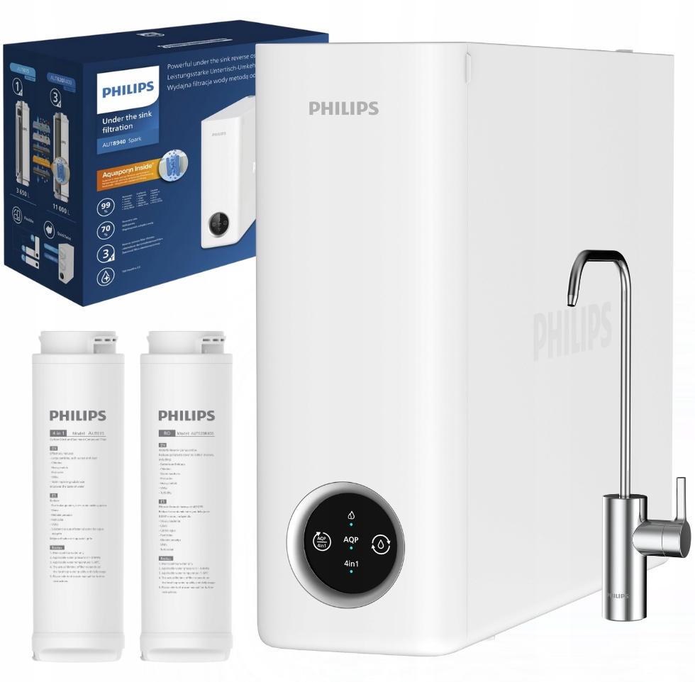 Philips AUT8940 Umkehrosmose-Filter - Wassersystem zur Installation unter der Spüle