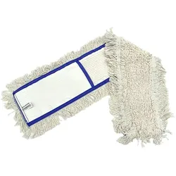 Wischmop aus Baumwolle ECO Wischbezug weiß 80 cm Baumwollmop, Einzelschichttaschen, innen Schlinge