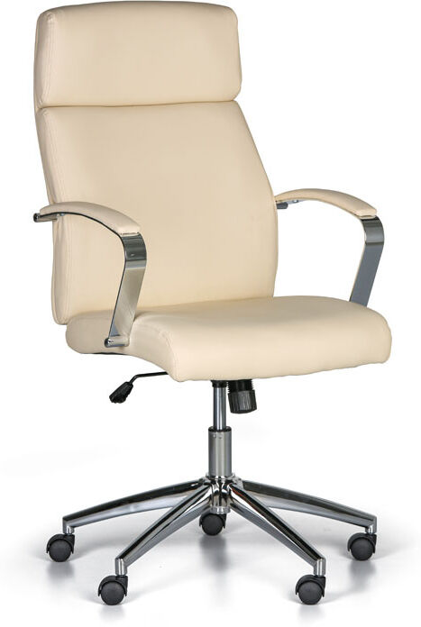 B2B Partner Leder-Bürosessel HOLT, beige