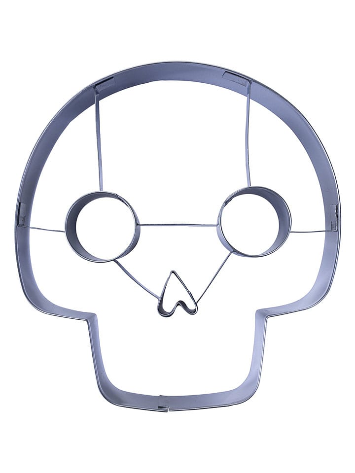 Zenker Ausstecher ''Totenkopf'' in Silber - (L)13,8 x (B)13 cm - onesize