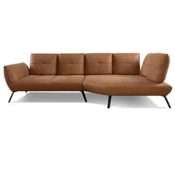 Ecksofa Dover Leder Bourbon
