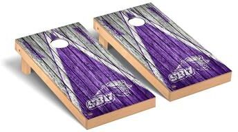 Skip's Garage Southwest Baptist Bearcats Weathered Cornhole Board Set