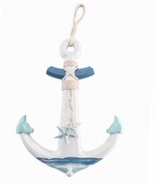 IH Casa Decor Blue Coastal Wood Anchor