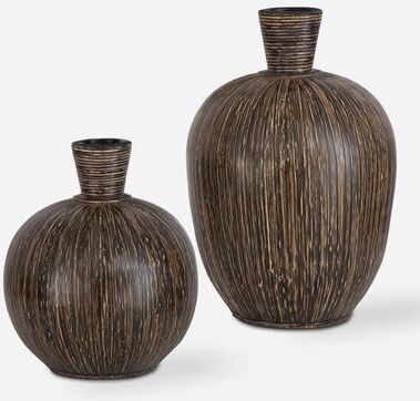 Uttermost Islander Black Vases (Set of 2)
