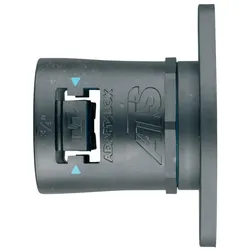 ABB AT21/FL/A/BLB Schalttafelflantsch, gerade, NC28, Polyamid 66, TPE, schwarz, blau 7TCA296170R0232  - 10 Stück