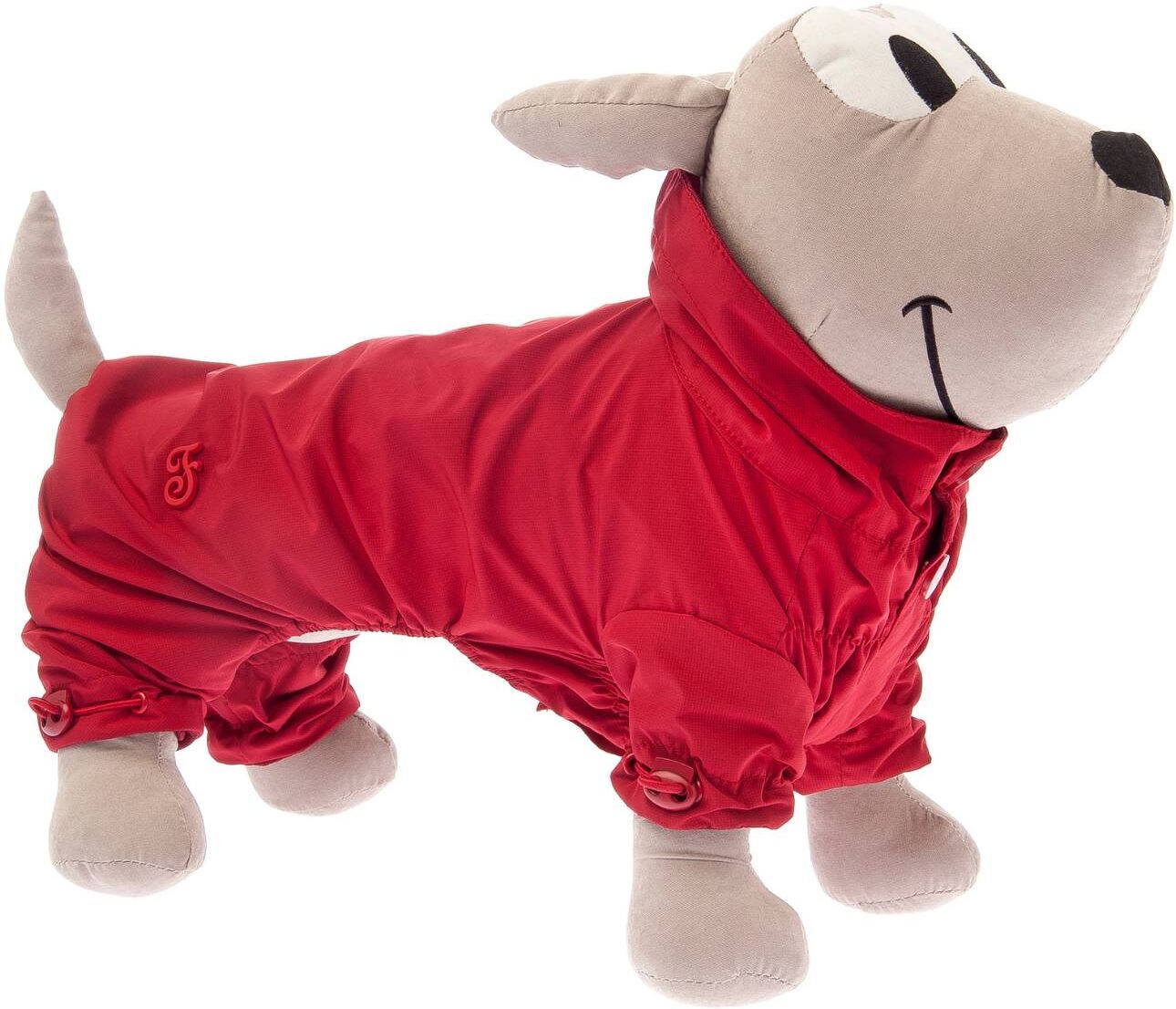 Ferribiella Impermeabile per Cani Piuma Rosso 35 cm