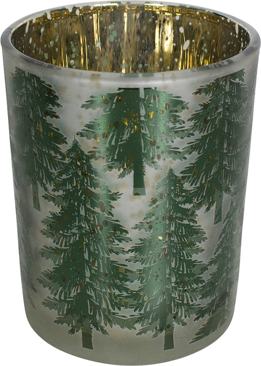 Mars & More Theelichthouder Herfst Dennenboom Medium 12 cm