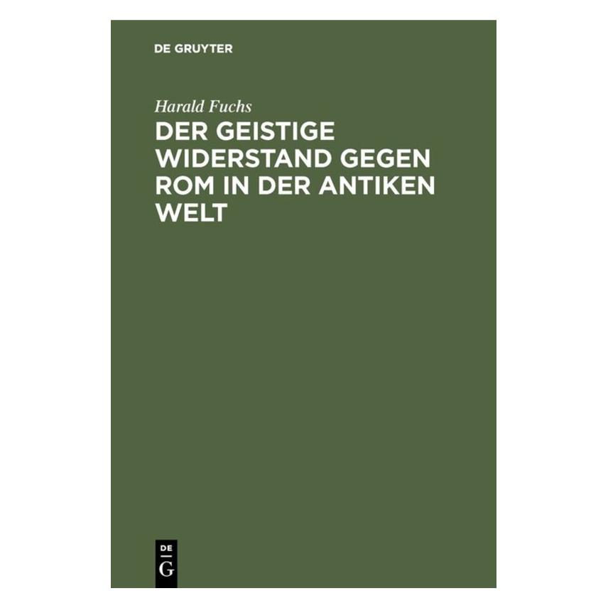 De Gruyter Fuchs:Der geistige Widerstand gegen Rom (67759680)