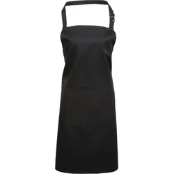 Premier Workwear Latzschürze mit Bauchtasche 'Colours' PR154 black 72 x 86 cm