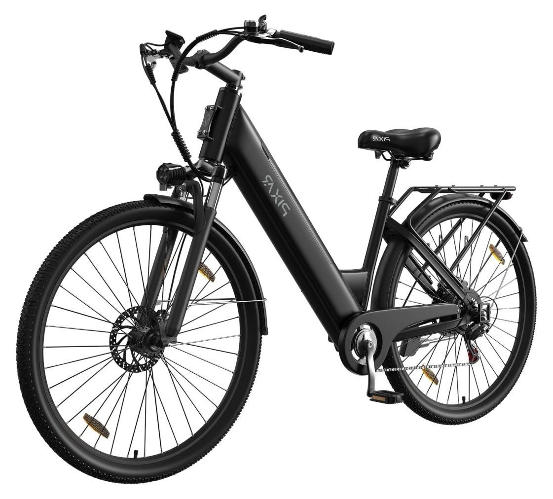 PIXAR C1 E-Bike 27.5 Zoll 250W Pedelec mit Samsung Akku 36V 13Ah bis 120 km Shimano 7-Gang City Elektrofahrrad Schwarz