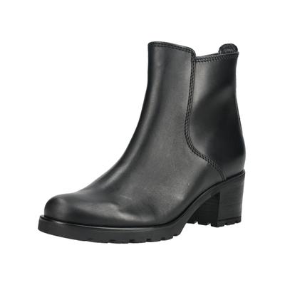Stiefelette GABOR "Gabor Stiefelette Leder", Damen, Gr. 41, schwarz, Leder, Schuhe Stiefelette