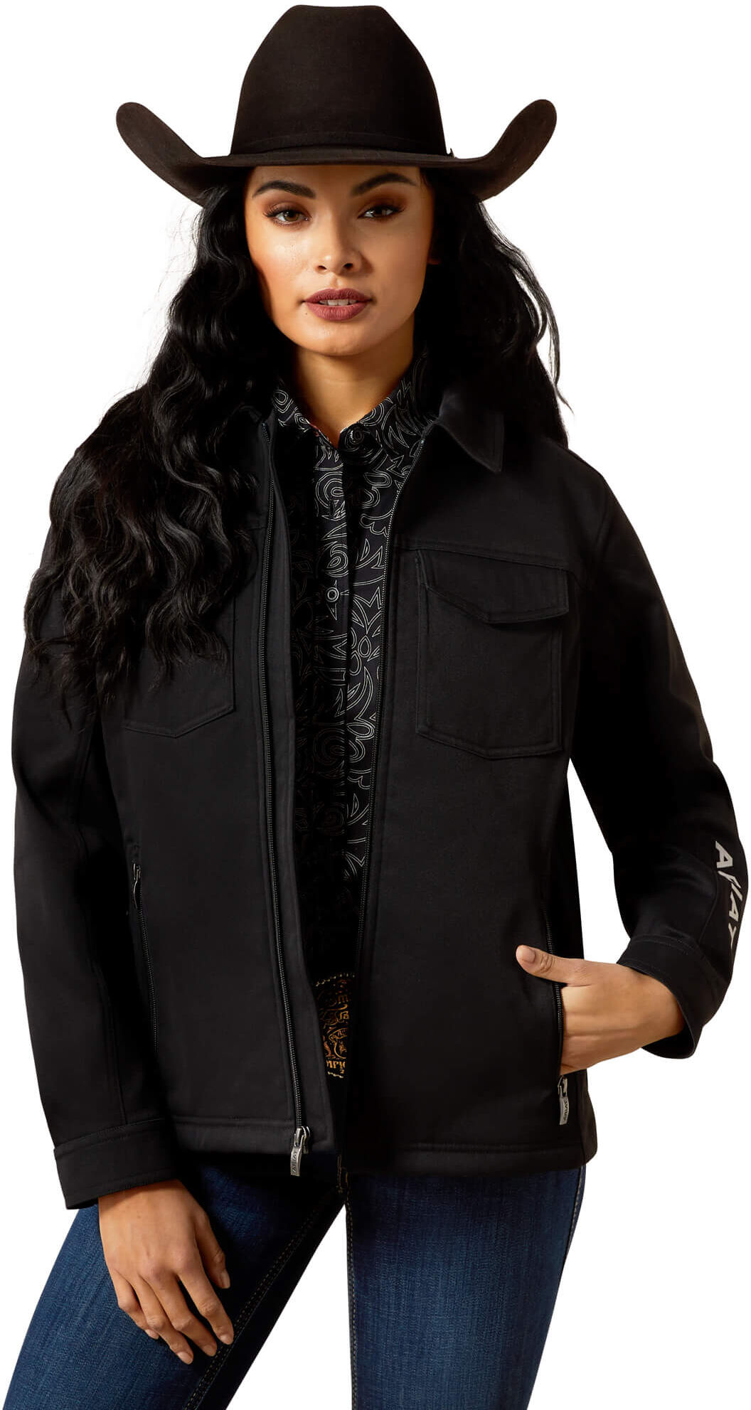 Women's Sentinel Jacket in Black, Size: XS by Ariat