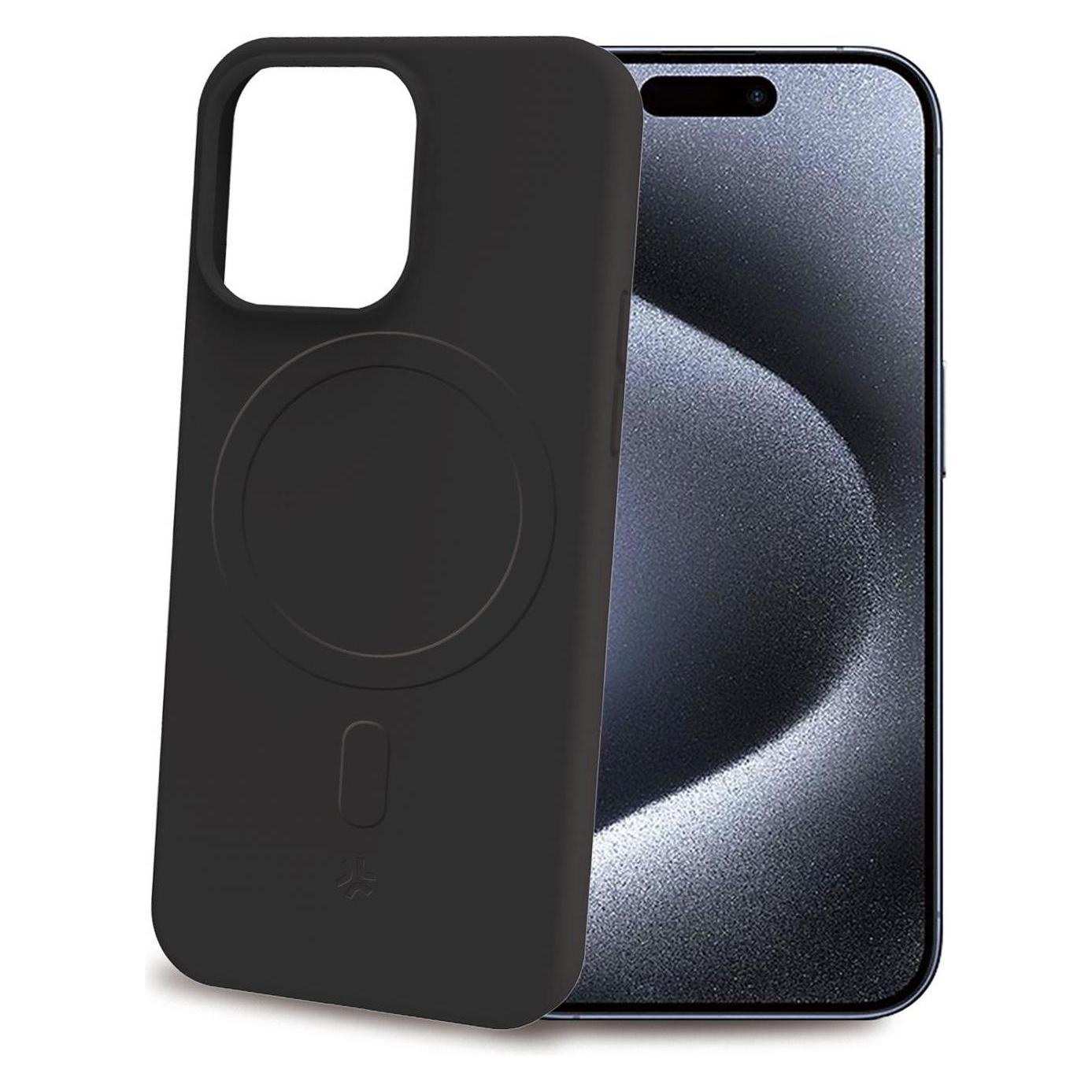 Celly Cromomag Cover Nera in TPU per (Apple iPhone 15 Pro) (CROMOMAG1109BK)