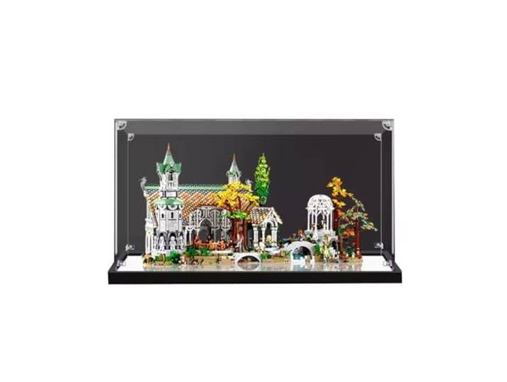 SONNIES Acryl-Vitrine für Lego 10316 Rivendell Castle, staubdichte, Aufbewahrungs- und Displaybox (2 mm), kompatibel mit Lego 10316 (nur Hülle, kein Modell)