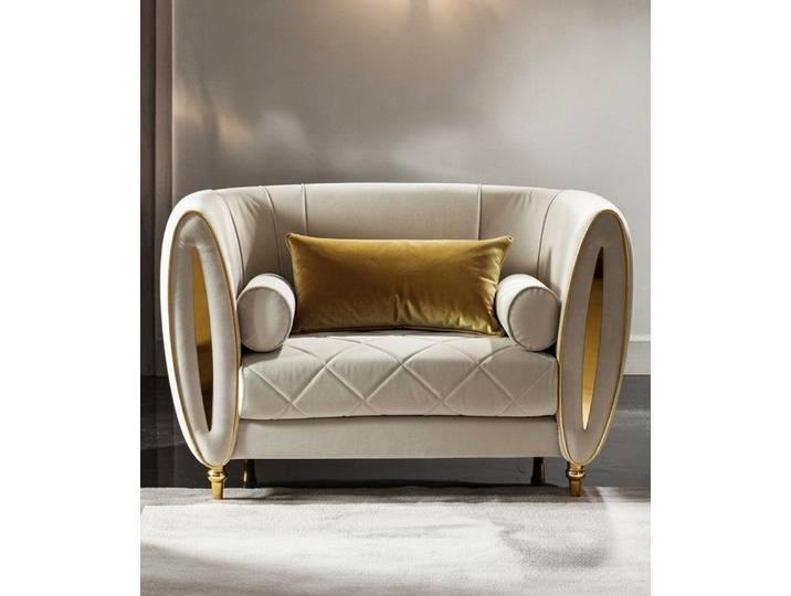 Xlmoebel Loungesessel Fernseh Barock Rokoko Jugendstil Designer Möbel Klassisch (Loungesessel), Made in Europa