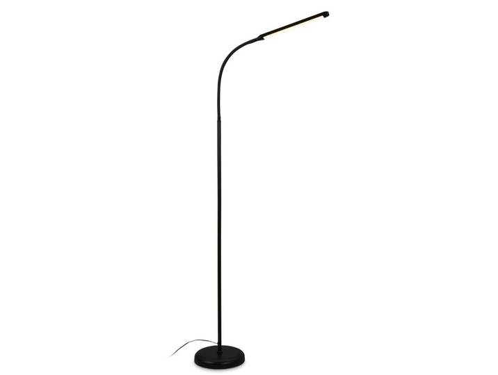 LED floor light, black, 1xLED-platine/6W
