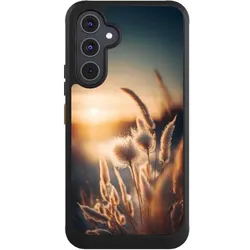 Nivocase Hülle für Samsung Galaxy A54 5G Handyhülle NIVOcore Case Schwarz Natur Sonne Pampasgras (Samsung Galaxy A54 5G), Smartphone Hülle, Schwarz
