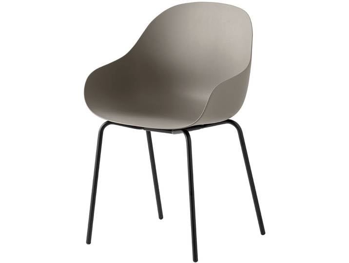 CONNUBIA Schalenstuhl 2er-Set Academy schlamm Metall B 50 cm