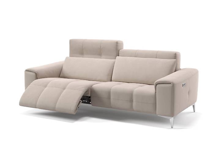 Designer Stoff Sofa SALENTO 3-Sitzer Relax Couch Relaxcouch