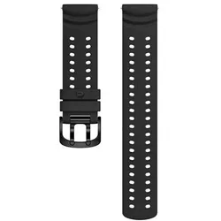 Polar Sport Armband (22 mm, Edelstahl, Silikon), Uhrenarmband, Schwarz