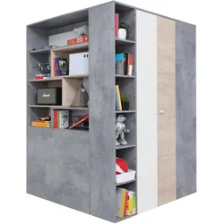 DREHTÜRENSCHRANK GALIA 135/190/135cm 2-türig Beton