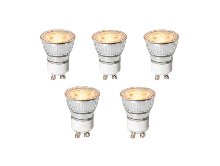 Lot de 5 ampoules LED GU10 à intensité variable en 3 étapes 35mm