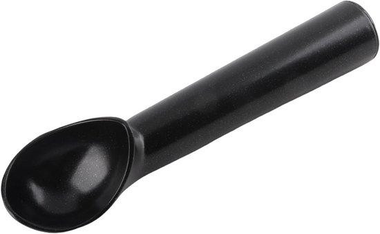 Zwarte ijsschep met antivriestechnologie voor keukengebruik, 18 cm
