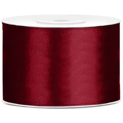 25x Satinband, bordeauxrot, 50mm/25m